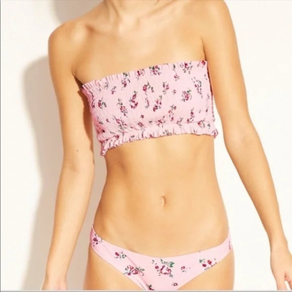 Smocked swim top